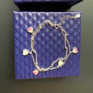 Brand new 925 silver heart bracelet